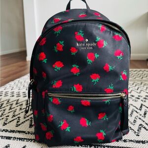 Kate Spade Chelsea Rose Toss Printed Backpack (Bigger size)
